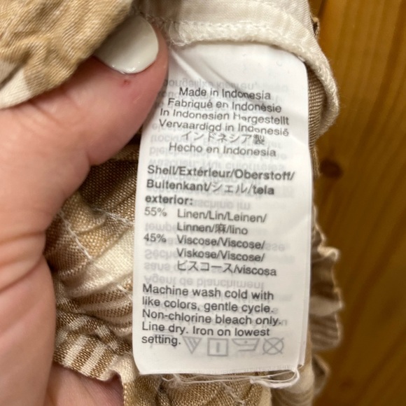 Madewell Smocked Huston Pull-On Crop Wide Leg Pants 2X - Picture 8 of 8